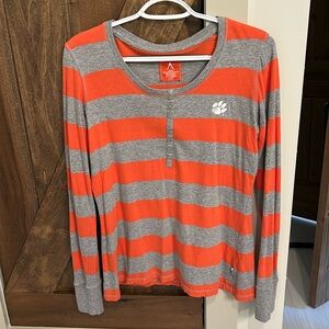 Antigua Long Sleeve Clemson Top. Size M.